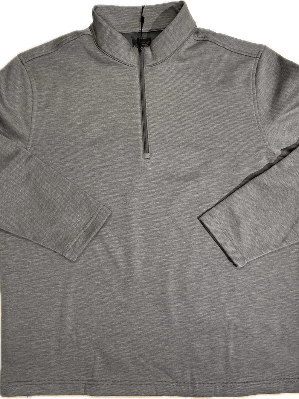 Greg Norman Collection Men's Gray Quarter-Zip Sweater